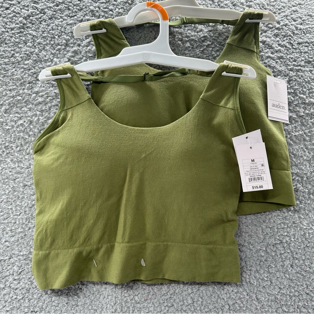 Target Auden Set of 2 Green Halter Bralette